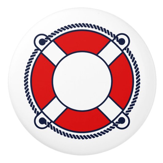 Nautische reddingsboei, keramische knop voor reddi (Voorkant)