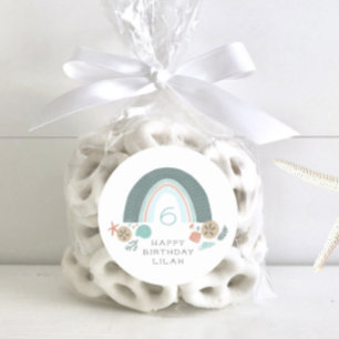 Nautische regenboog onder het Zee Ronde Sticker