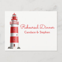 Nautische repetitie diner Lighthouse Beach bruilof