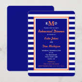 Nautische repetitie diner uitnodiging (Voorkant / Achterkant)