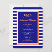 Nautische repetitie diner uitnodiging (Voorkant)