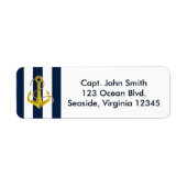 NAUTISCHE RETOURADRESLABELS () ETIKET (Voorkant)