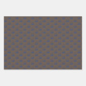 Nautische Retro Bruin Marine Blauw Schip Zeilboot Inpakpapier Vel (Voorkant 3)