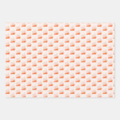 Nautische Retro  Oranje Schip Zeilboot Inpakpapier Vel (Voorkant 3)