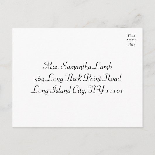 Nautische RSVP Boat Anker Bloemenblauw Briefkaart (Achterkant)