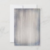 Nautische rustieke bruiloft RSVP Kaartje (Achterkant)