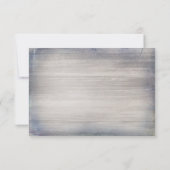 Nautische Rustieke Horizontale Bruiloft RSVP (Achterkant)