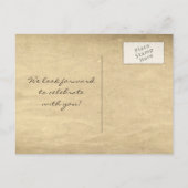 nautische save the date boarding pass-briefkaarten aankondigingskaart (Achterkant)