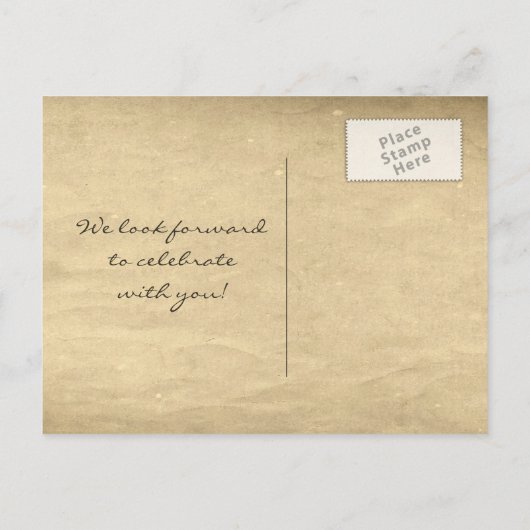 nautische save the date boarding pass-briefkaarten aankondigingskaart (Achterkant)