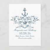 nautische save the date briefkaarten (Voorkant)