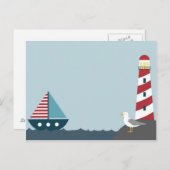 Nautische scène briefkaart (Voorkant / Achterkant)