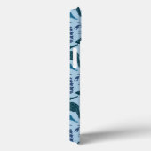 Nautische schaduwen van blauw patroon Case-Mate iPhone case (Achterkant / Rechts)