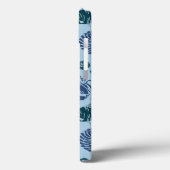 Nautische schaduwen van blauw patroon Case-Mate iPhone case (Achterkant / Links)