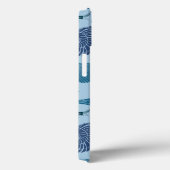 Nautische schaduwen van blauw patroon Case-Mate iPhone case (Achterkant / Rechts)