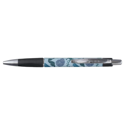 Nautische schaduwen van blauw patroon pen (Achterkant)
