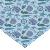 Nautische schaduwen van blauw patroon tafelkleed (Gekanteld)
