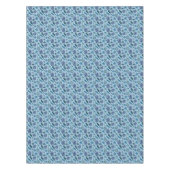 Nautische schaduwen van blauw patroon tafelkleed (Voorkant)