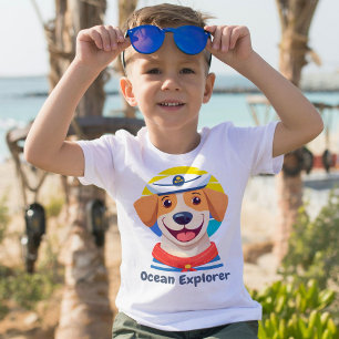 Nautische Schattigee Hondencadeaus voor booteigena T-shirt