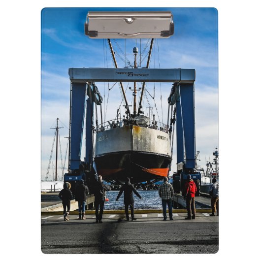 Nautische scheepsfotografie op zee klembord (Voorkant)