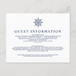  Nautische Scheepswiel Gastinformatie Informatiekaartje