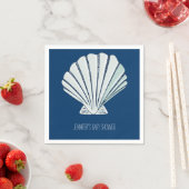 Nautische schelp servet (Insitu)