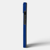 Nautische Schepen Wiel Blauw+Wit (Personaliseer) Case-Mate iPhone Case (Achterkant / Links)