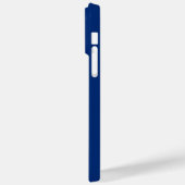 Nautische Schepen Wiel Blauw+Wit (Personaliseer) Case-Mate iPhone Case (Achterkant / Links)