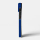 Nautische Schepen Wiel Blauw+Wit (Personaliseer) Case-Mate iPhone Case (Achterkant / Links)