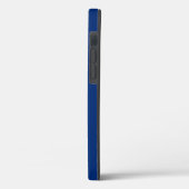 Nautische Schepen Wiel Blauw+Wit (Personaliseer) Case-Mate iPhone Case (Achterkant / Links)