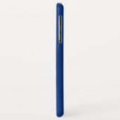 Nautische Schepen Wiel Blauw+Wit (Personaliseer) Case-Mate iPhone Case (Achterkant/links)