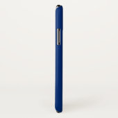 Nautische Schepen Wiel Blauw+Wit (Personaliseer) Case-Mate iPhone Case (Achterkant / rechts)