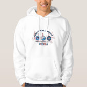 Nautische schipper Badge Design – Zeilclub Hoodie (Voorkant)