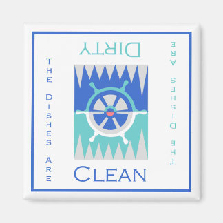 Nautische Schone of Vuile Vaatwasser Magneet