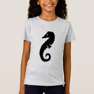 nautische SEAHORSE-silhouet  T-shirt