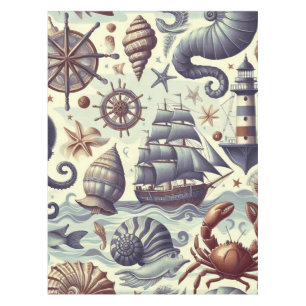  Nautische Sealife Illustratie Tafelkleed