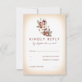 Nautische Seaside Wedding RSVP Kaart (Voorkant)