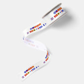 Nautische seinvlag Prettig kerstfeest Satijnen Lint (Achterkant)
