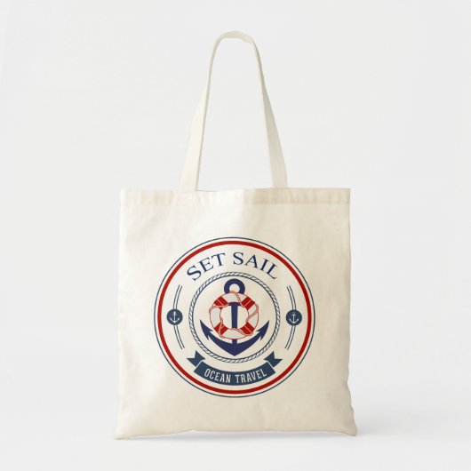 Nautische set Sail Ocean Travel Tote Bag (Voorkant)