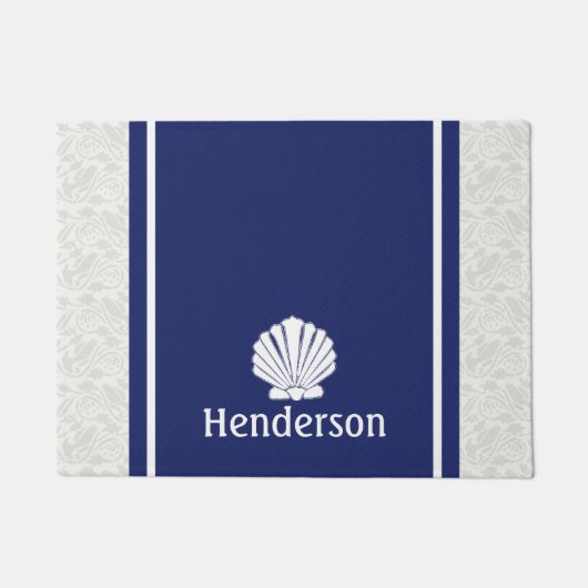 Nautische Shell bij de marine Deurmat (Voorkant)