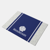 Nautische Shell bij de marine Deurmat (Schuin)