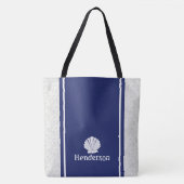 Nautische Shell bij de marine Tote Bag (Voorkant)
