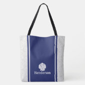 Nautische Shell bij de marine Tote Bag (Achterkant)