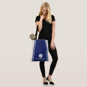 Nautische Shell bij de marine Tote Bag (Op model)