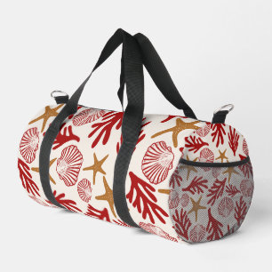 Nautische Shell Print Gym- & Reisetas Plunjezak