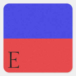 Nautische Signaalvlag Alfabet Sticker E