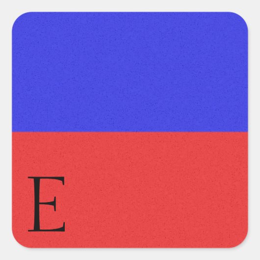 Nautische Signaalvlag Alfabet Sticker E (Voorkant)