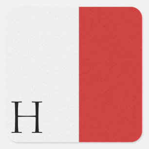 Nautische Signaalvlag Alfabet Sticker H