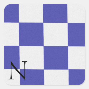 Nautische Signaalvlag Alfabet Sticker N