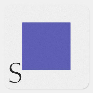 Nautische Signaalvlag Alfabet Sticker S