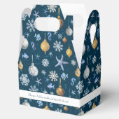 Nautische sneeuwvlokken en kustelementen bedankdoosjes (Geopend)